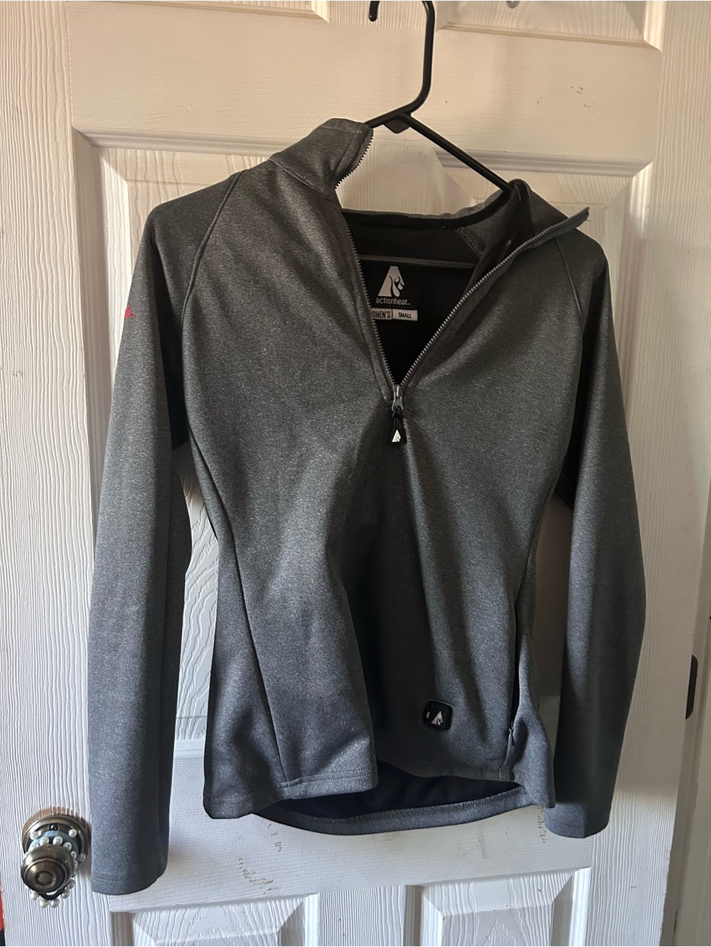 Heated jacket quarter zip